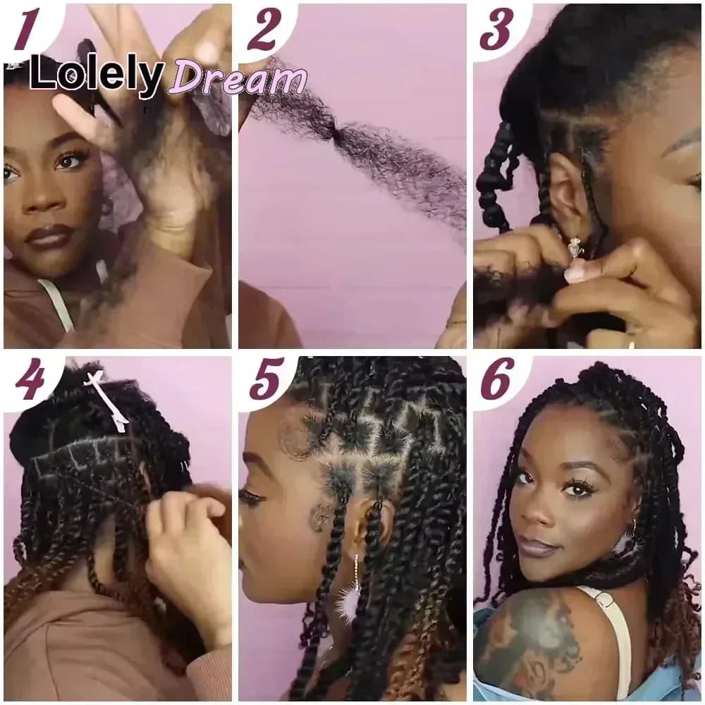 Cheveux humains Afro crépus en vrac de qualité supérieure 4C, 10 à 20 pouces, noir naturel, 100% che