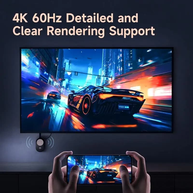 Hagibis – adaptateur Dongle d'affichage sans fil Compatible HDMI, extension sans fil 4K @ 60Hz pour 