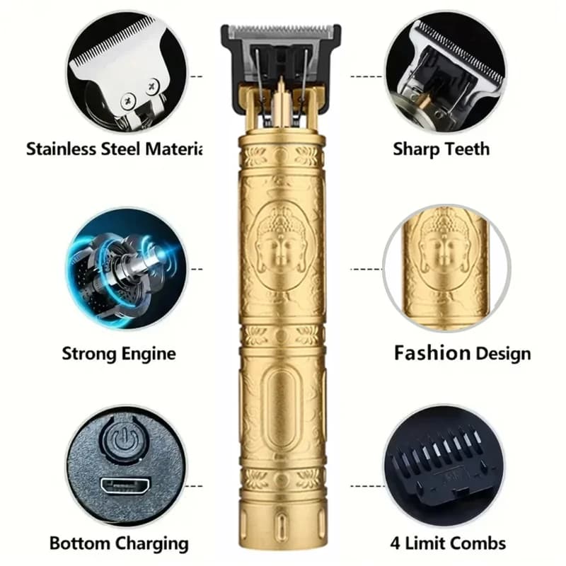 Tondeuse à cheveux professionnelle pour hommes T9 Machine de coupe de cheveux électrique dissolvant 