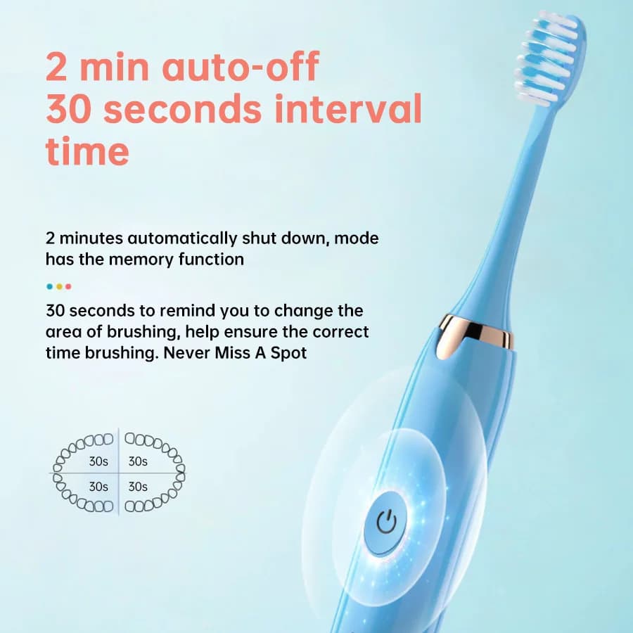 Tongwode nettoyage buccal brosses à dents électriques longue durée intelligente sans fil Rechargeabl