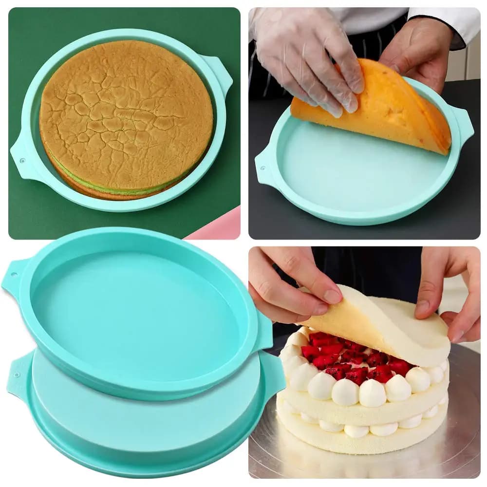 Moule à gâteau rond en Silicone, Mousse au chocolat, moule à gâteau rond, bricolage, outils de cuiss