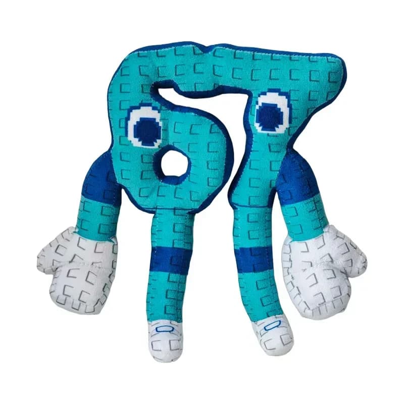 25cm STEAL A BRAINROT Bleu N° 67 Peluches mignonnes en forme de maison, thème jeu, bleues n° 67 joue