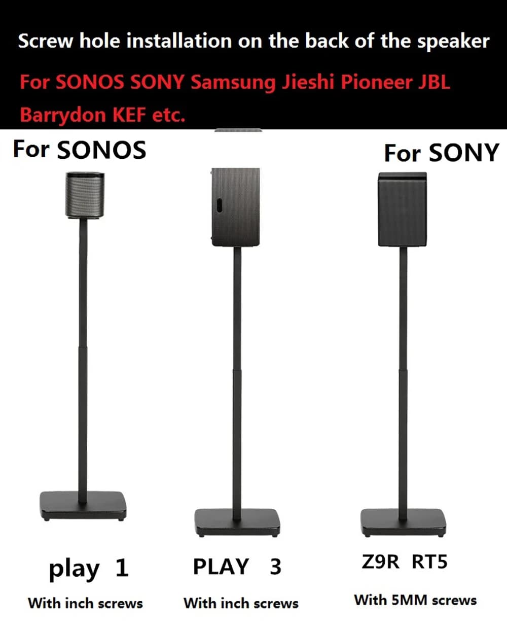 Support de sol pour haut-parleur Surround, 2 pièces, pour Samsung Q950A N950 Q90R Q950T 9500S Sonos 