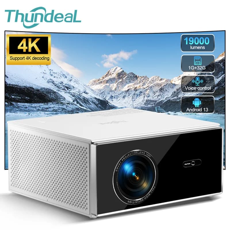 Projecteur ThundeaL 2K 4K Full HD 1080P TDA7W 32G Android WiFi pour Home Cinéma, Projecteur TDA7 Bea