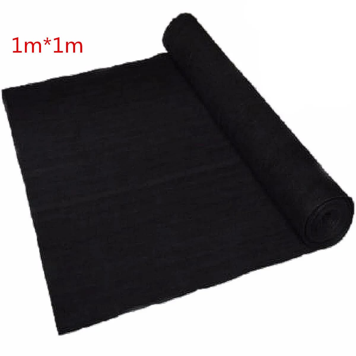 Tissu de maison personnalisé, épaisseur 1m x 1m, 3mm, noir, charbon actif, purificateurs d'air HEPA,