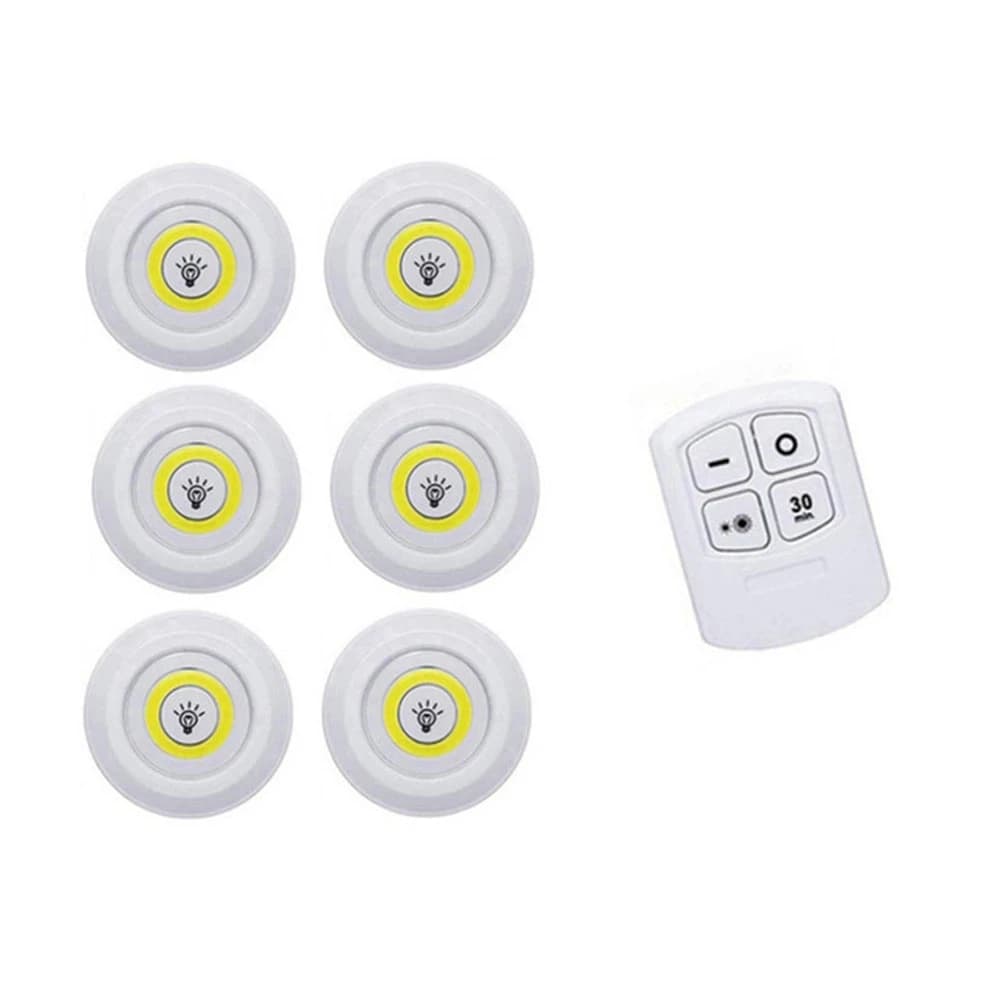Lumière LED sous-meuble à intensité variable avec télécommande, à piles, éclairage de Cisco, éclaira