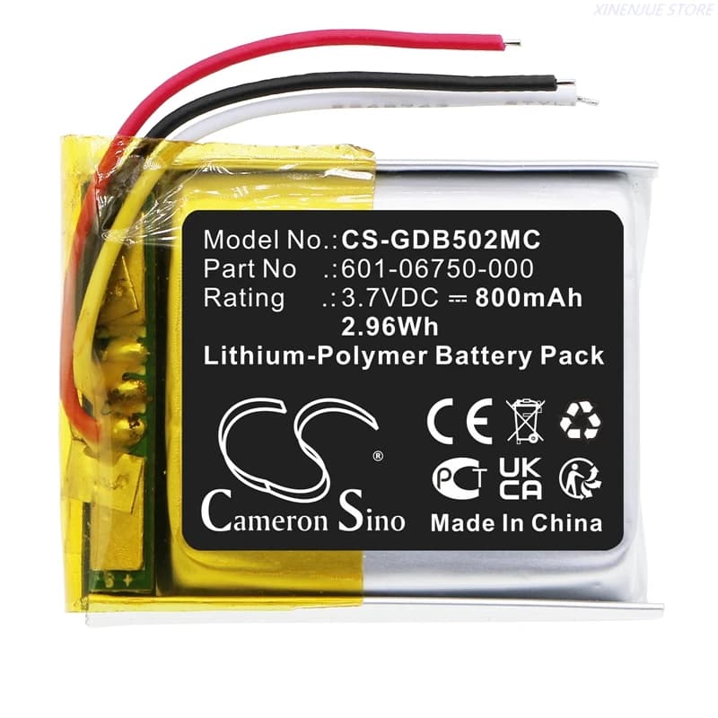 Batterie pour appareil photo 800mAh 601-06750-000, 601-10257-000 pour GoPro fore4 Session, fore5 Ses