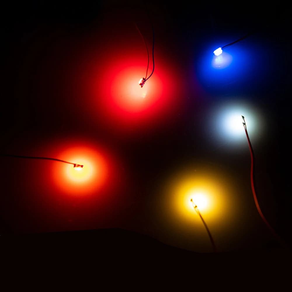 10 pièces/lot bricolage Micro SMD lampe à LED filaire Led 0402 0603 pré-soudé Micro Litz puce filair