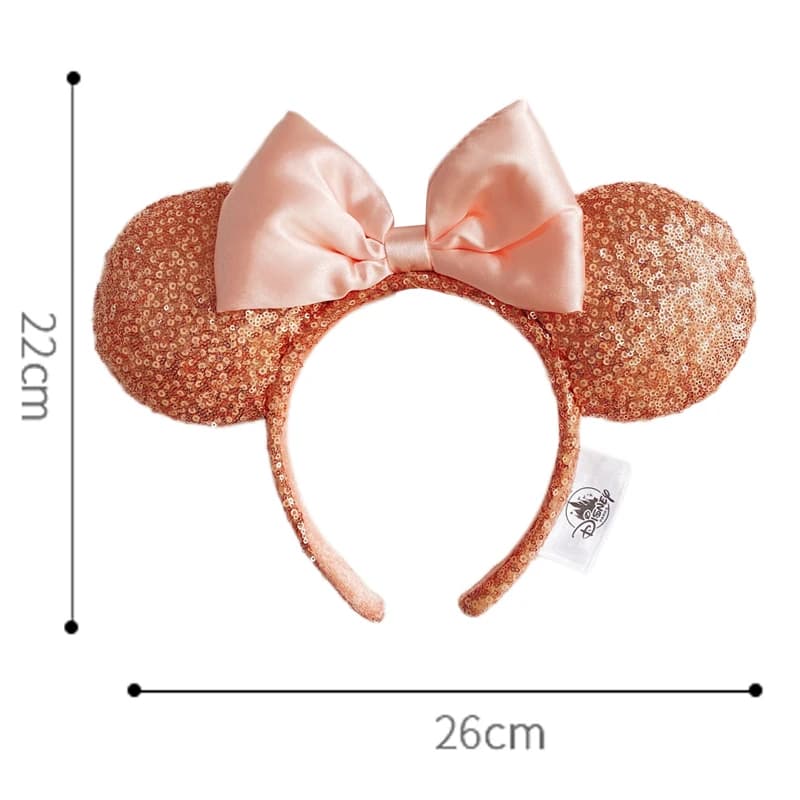 Bandeau d'oreille Disney Mickey Mouse, cerceau pour cheveux de parc d'attractions, écailles de poiss