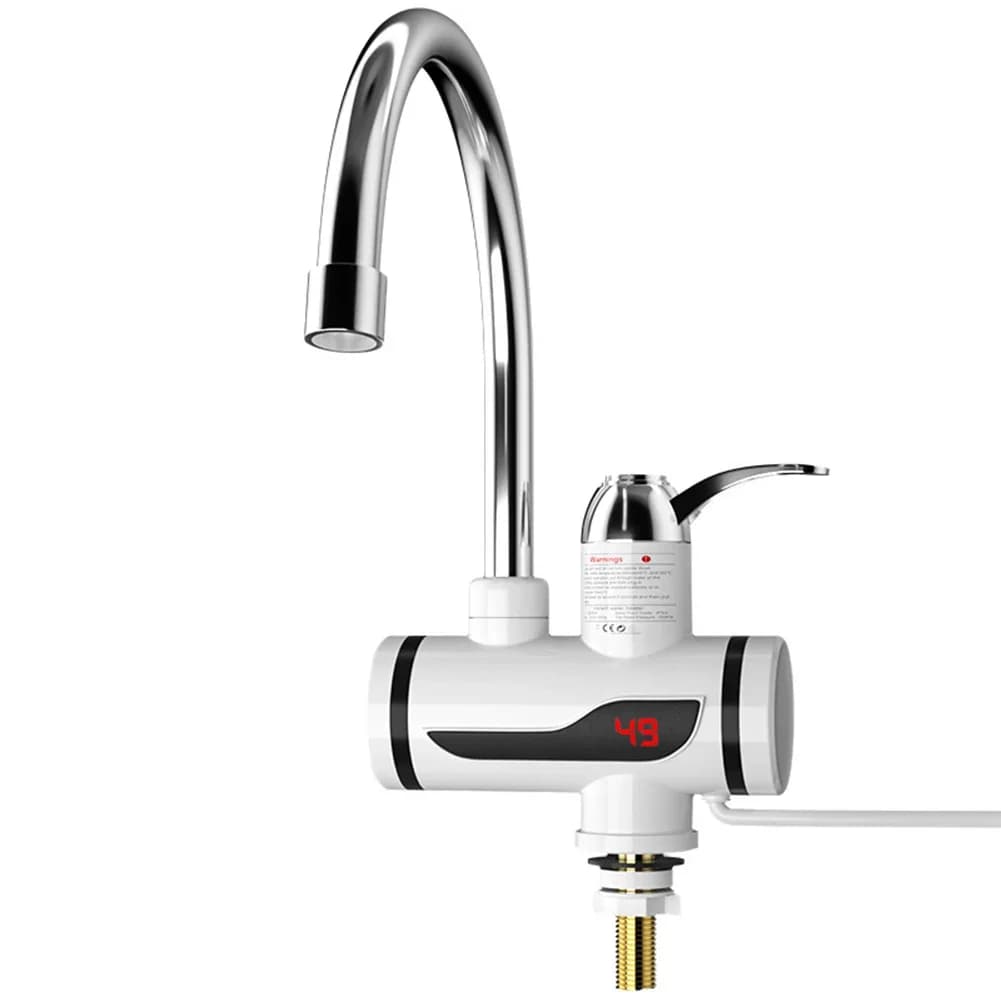 Robinet mitigeur électrique chaud-froid 3000W, chauffage rapide, Rotation à 360 degrés, température 