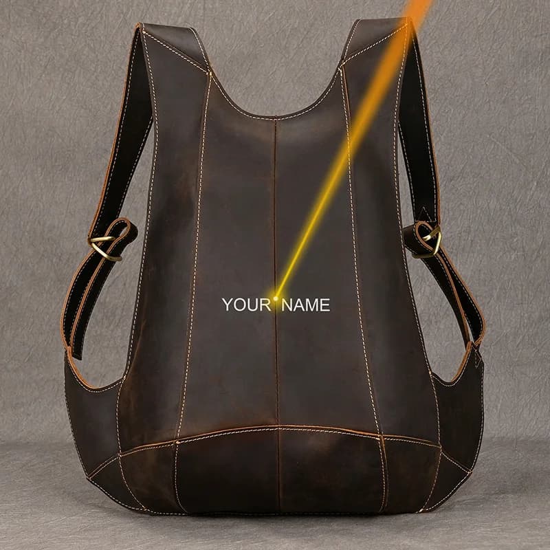 Luufan – sac à dos antivol en cuir véritable pour homme et femme, sac de jour pour téléphone Ipad, p