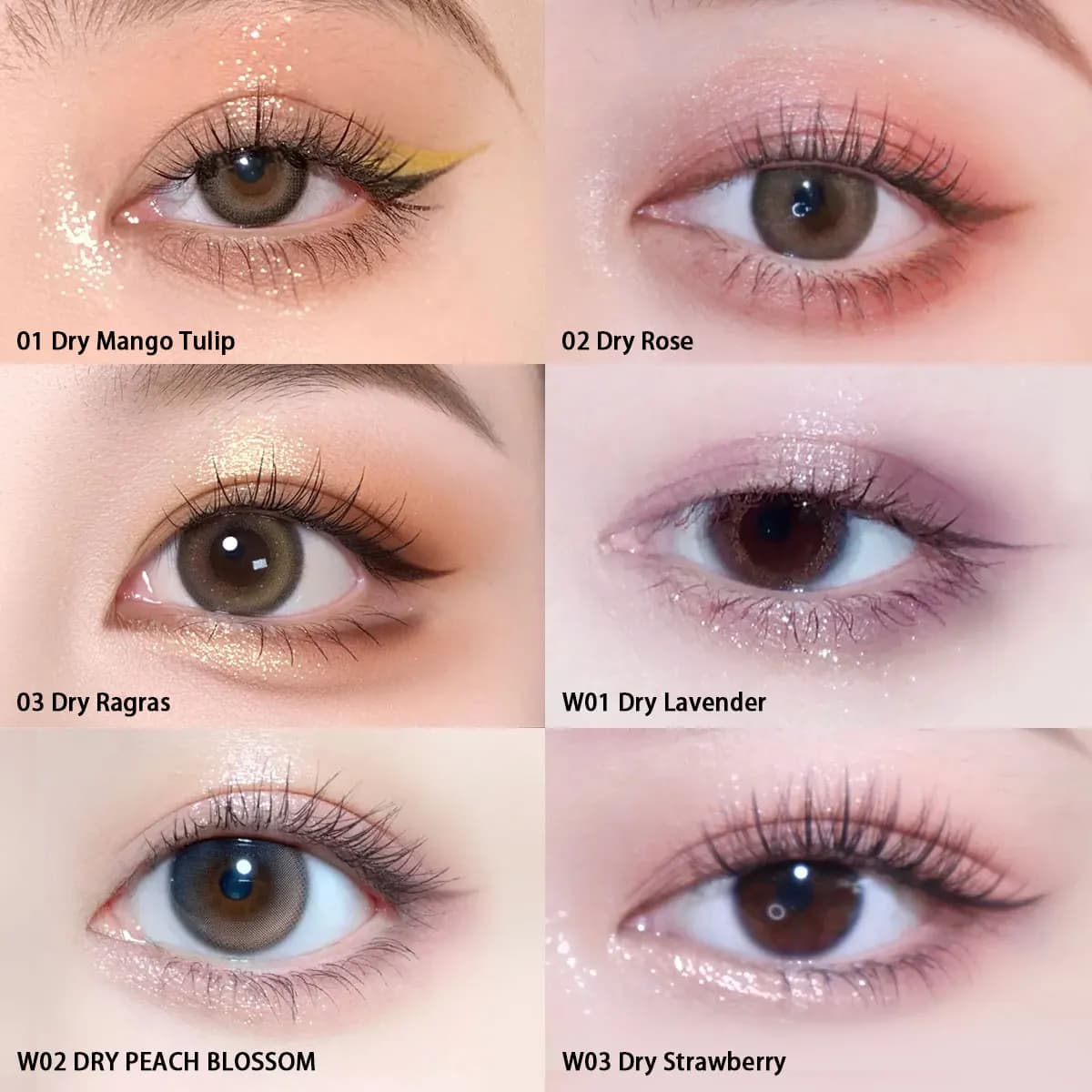 rom&nd Better Than Eyes PALETTE, texture de poudre fine, formule en poudre sèche, maquillage de luxe
