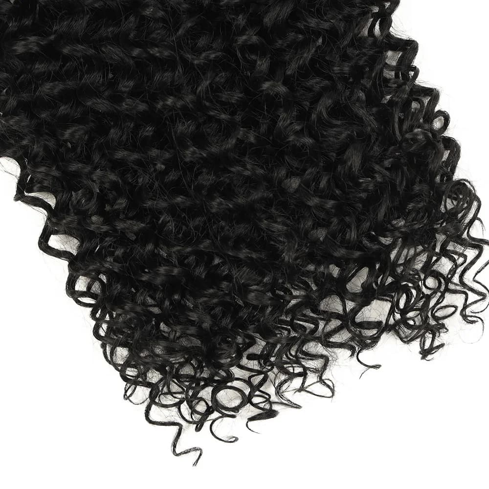 2 pièces de tresses synthétiques bouclées crépues de 30 pouces, cheveux en vrac, fibre organique, sa