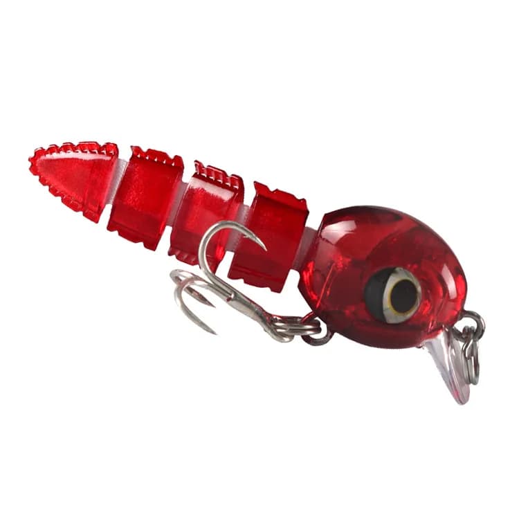 Multi articulé Swimbait 5.5 cm/4g leurres de pêche manivelle réaliste dur appâts de poisson petit en