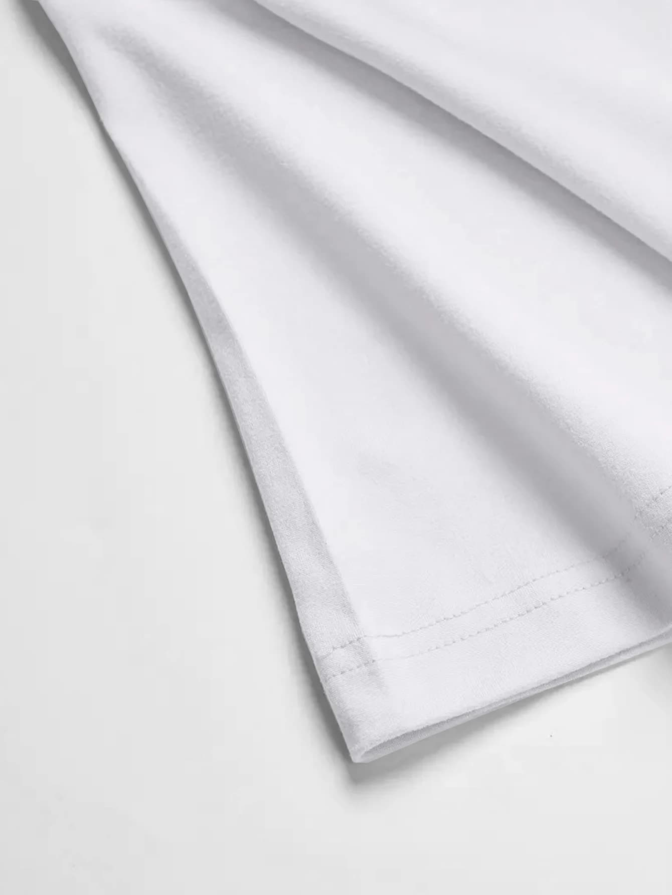 Ensemble décontracté confortable pour homme, t-shirt à col rond et short à taille élastique avec imp