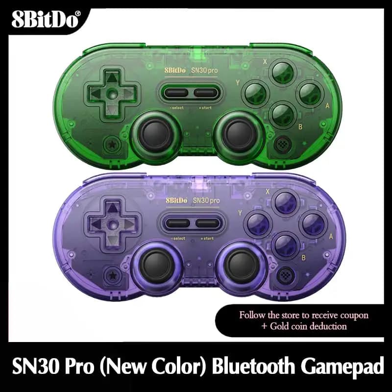 Manette de jeu Bluetooth 8Bitdo SN30 Pro, Joystick pour nintendo Switch NS 2 MacOS Android PC Steamo
