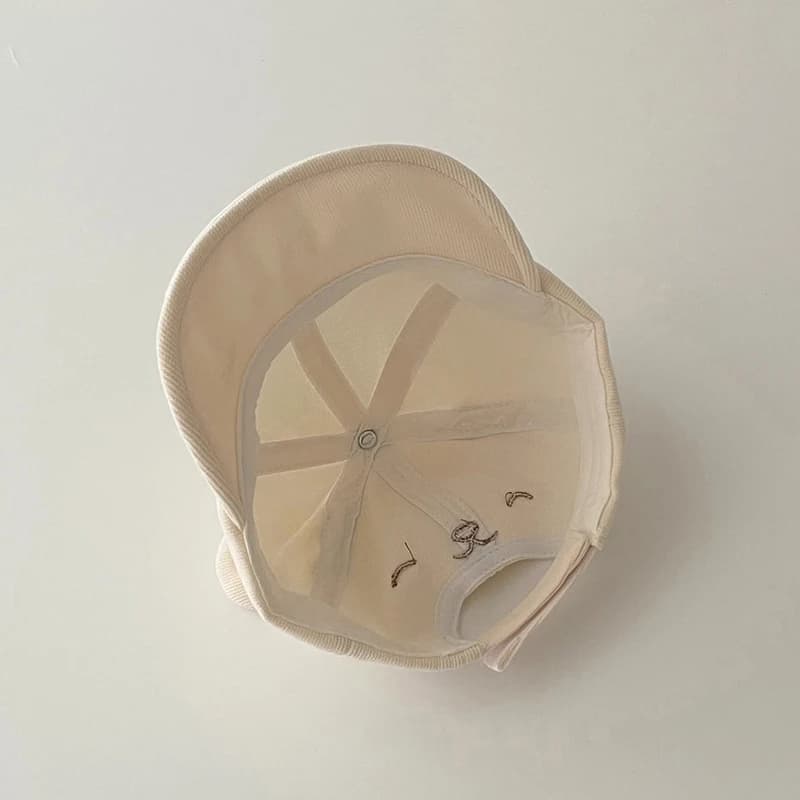 Dessin animé ours oreille bébé canard langue casquette solide coton enfants doux bord casquette de b