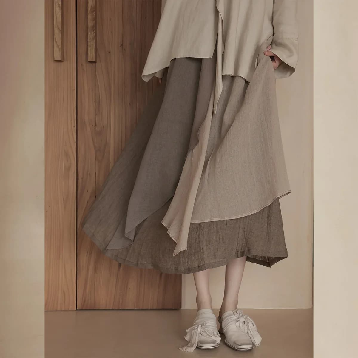 UMI MAO – jupe unie pour Femme, vêtement chinois, mode printemps-automne, vague romantique, Yuppy, P