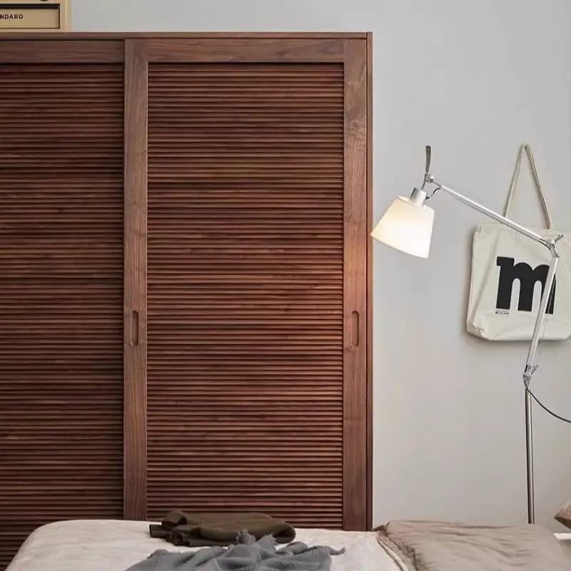 Tiroir marron armoires brillant pas cher européen gain de place armoires rangement chambre en bois A