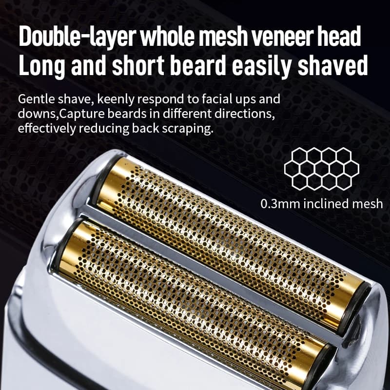 Kemei Tx1 boîtier métallique Rechargeable Pro rasoir électrique pour hommes cheveux barbe rasoir éle