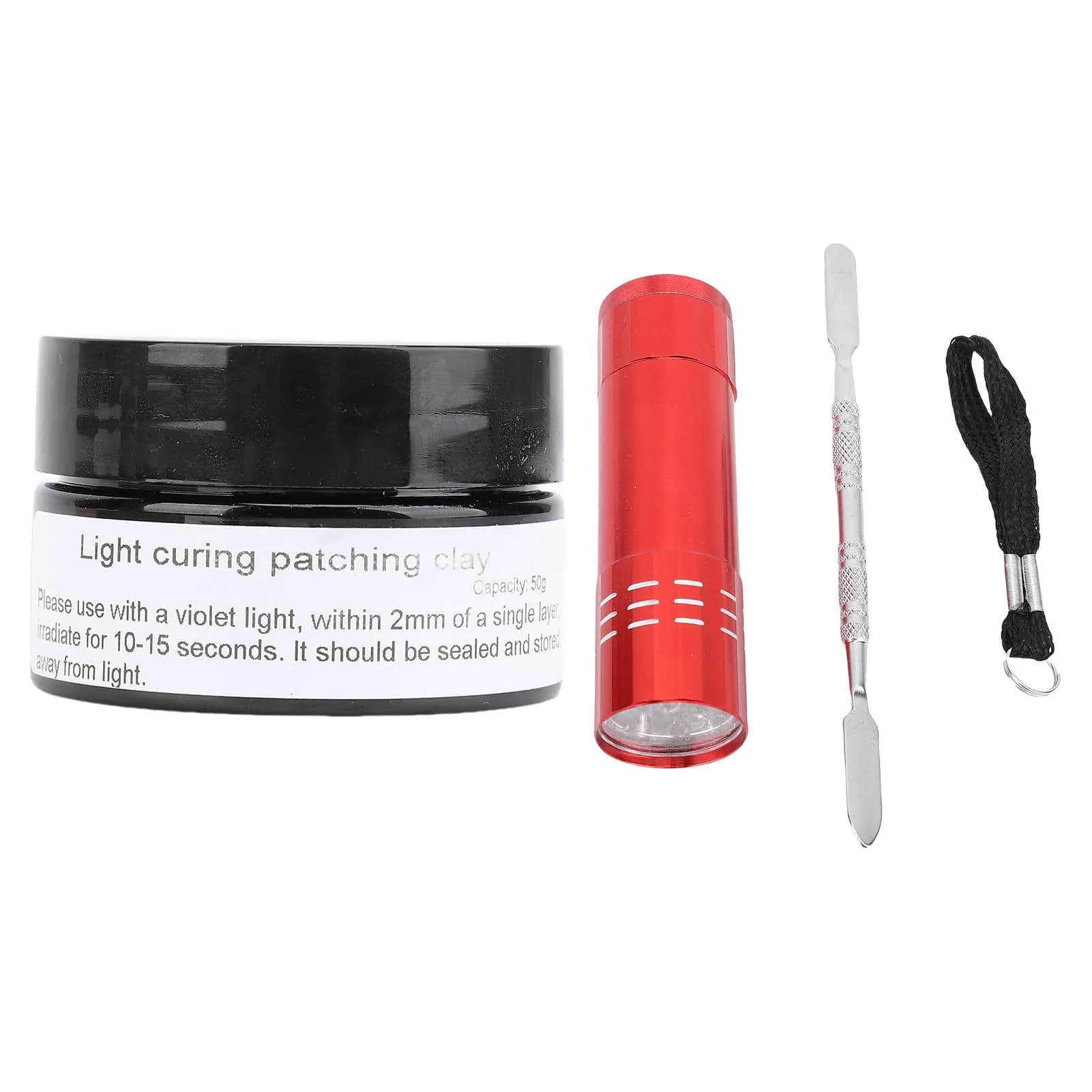 Kit de mastic à polymérisation légère, pâte rapide de haute dureté, mastic à polymérisation légère p