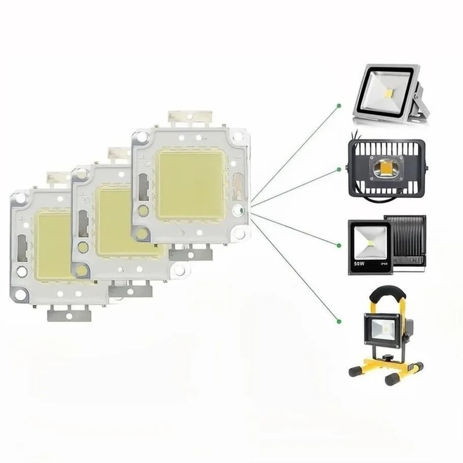 Ampoules LED pour projecteur, 10W 20W 30W 50W 100W, 10 pièces/lot, lampes à Diode pour rétro-éclaira