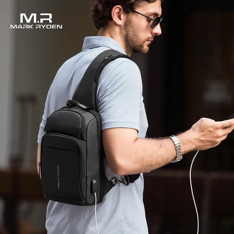 Mark Ryden sac de voyage antivol étanche hommes sac à bandoulière adapté 9.7 pouces Ipad mode sac à 
