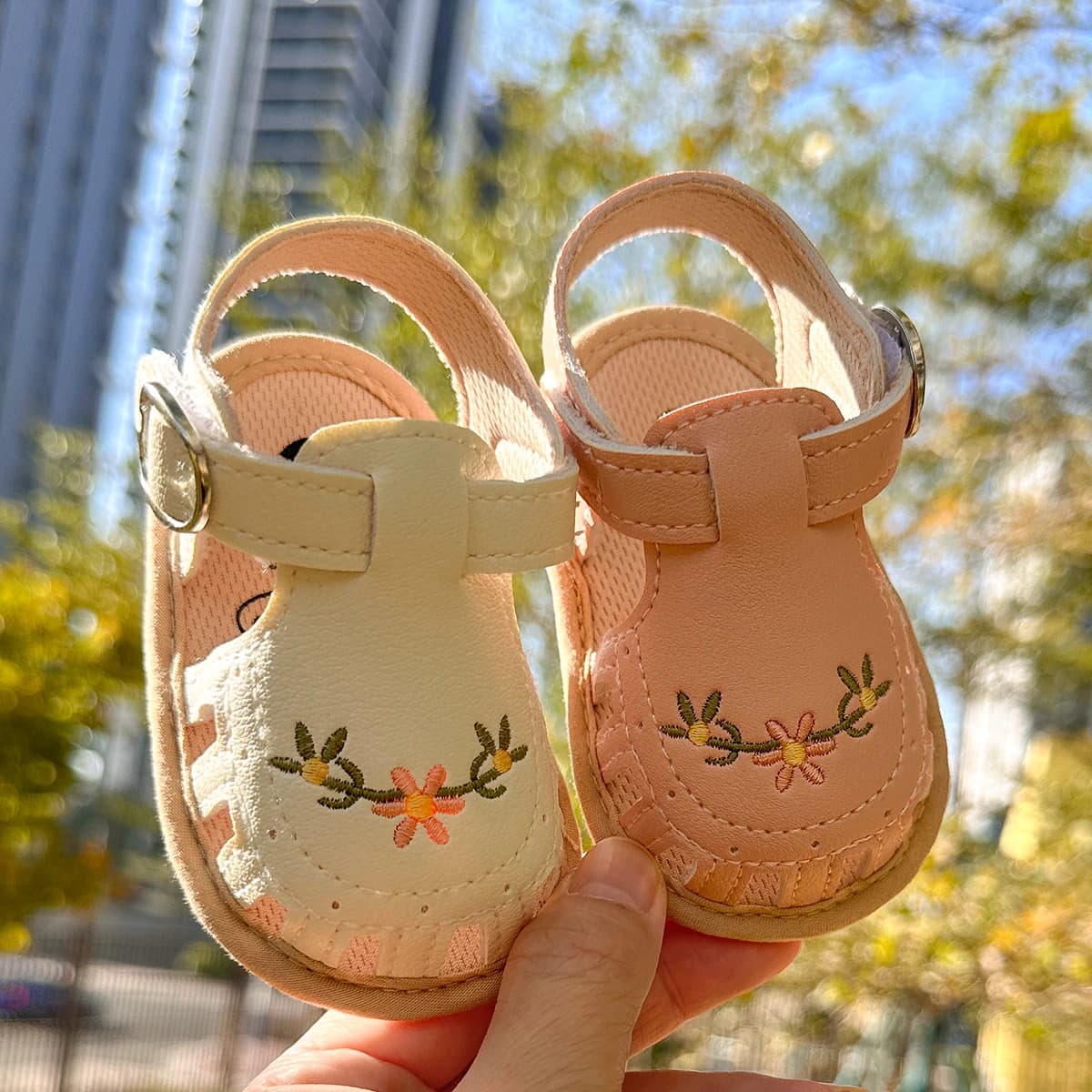 Sandales d'été pour bébés garçons et filles, chaussures plates pour robe de mariée, chaussures de be