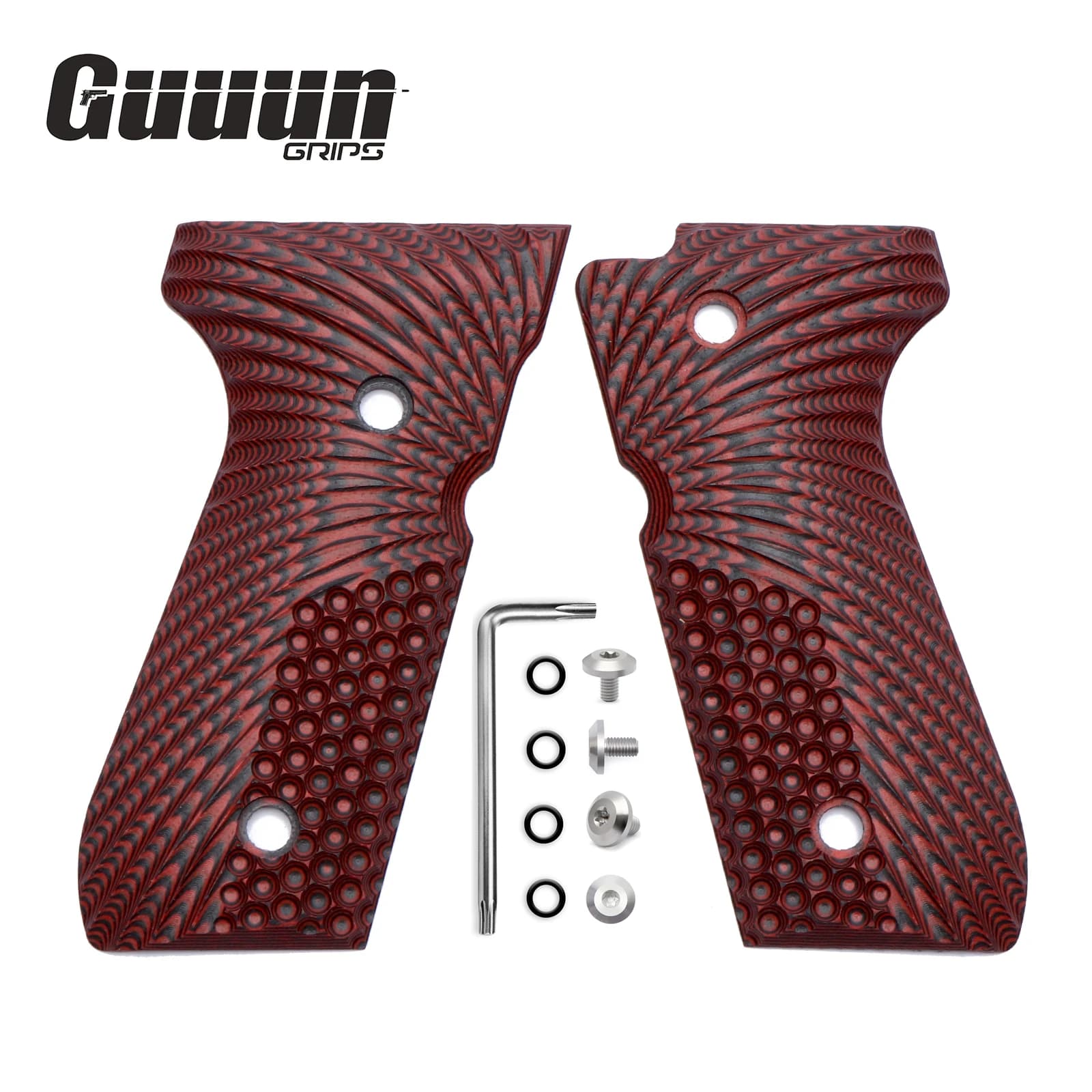 Poignées Guuun G10 pour Beretta 92/96 92fs M9 92A1 INOX panneau de poignée décoratif antidérapant OP