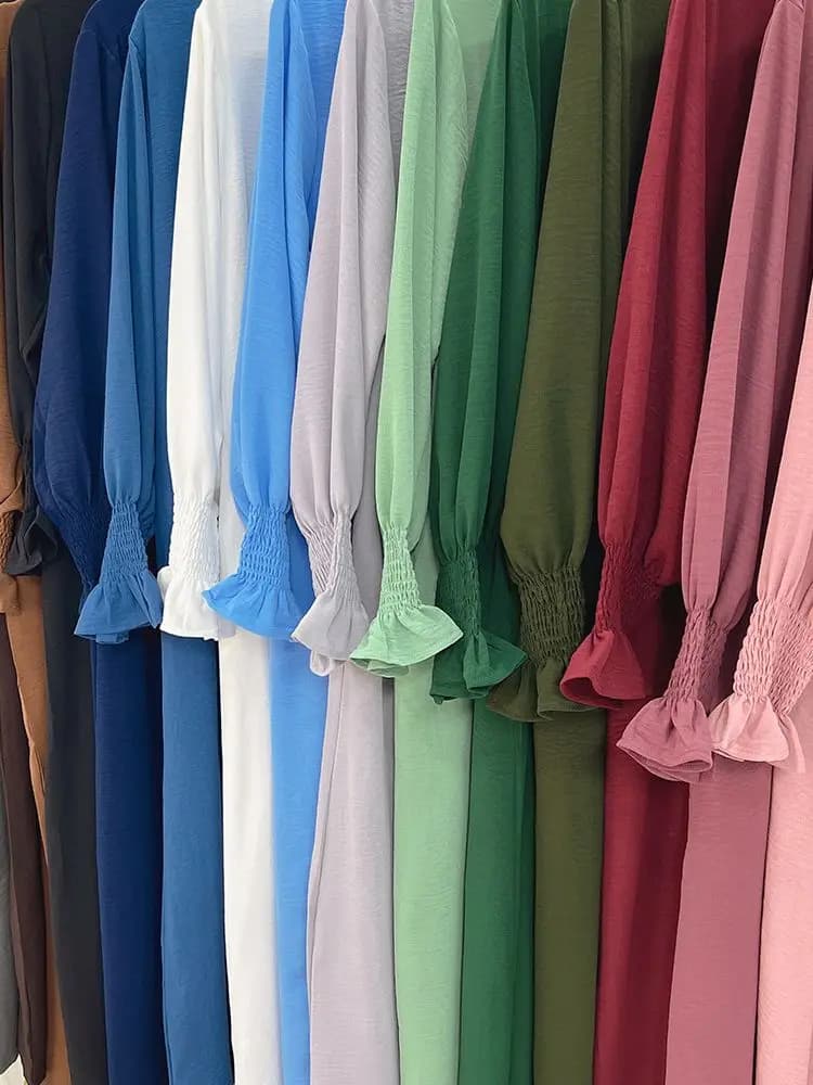 Ramadan Abaya dubaï caftan Robe Longue musulmane turquie Abayas pour la prière vêtements islamiques 