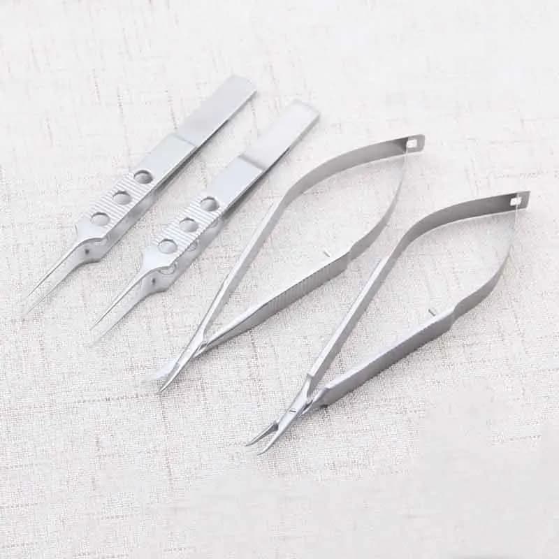 Nouveau 11 cm en acier inoxydable ophtalmique instruments microchirurgicaux porte-aiguille Micro cis