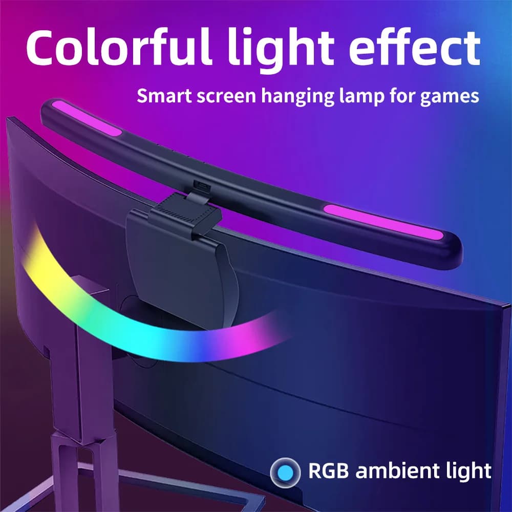 USB gradation continue écran suspendus lumières écran incurvé moniteur barre lumineuse RGB fond atmo