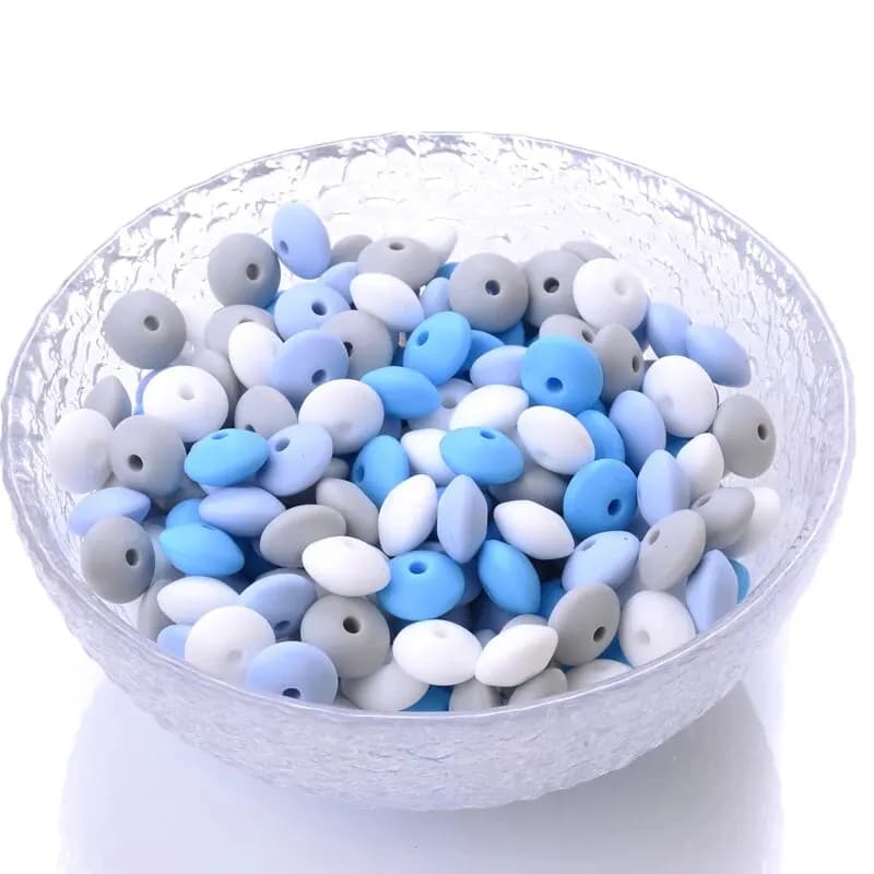 Perles d'espacement en silicone pour bricolage, breloques pour nouveau-né, accessoires d'allaitement