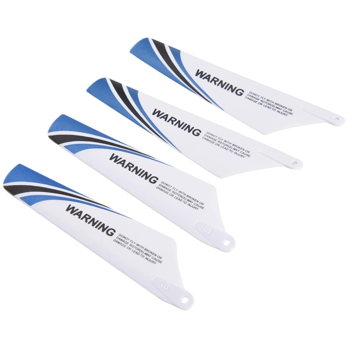 Syma-Lames de rechange pour rotor à tarte rc, couleur bleue, 4 pièces