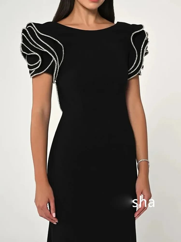 HIGH STREET Nouvelle Collection 2026 Robe Longue de Soirée Designer pour Femme, Ornée de Perles et d