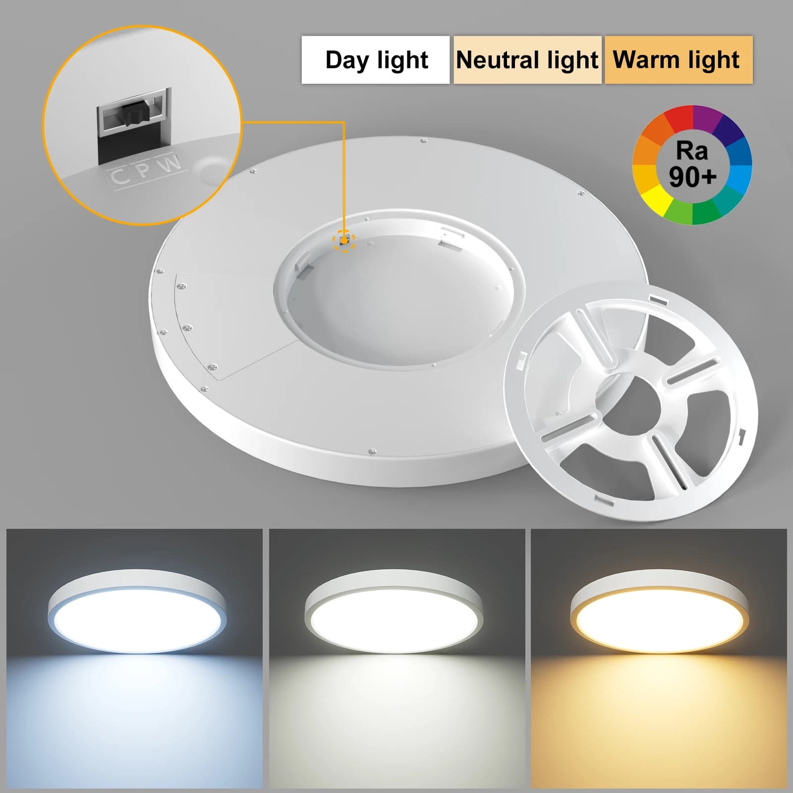 LED Radar Induction plafonnier 5.8G 110V 220V capteur de mouvement monté en Surface moderne plafonni