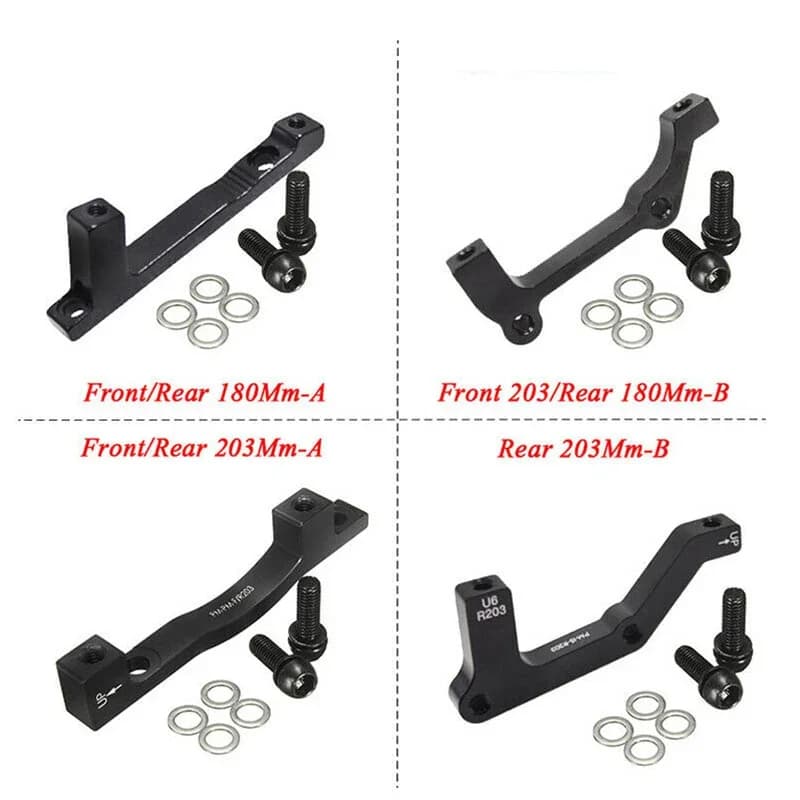 Adaptateur d'étrier de vtt PM/IS avant arrière 180/203mm, Rotors de frein à disque de vélo, adaptate
