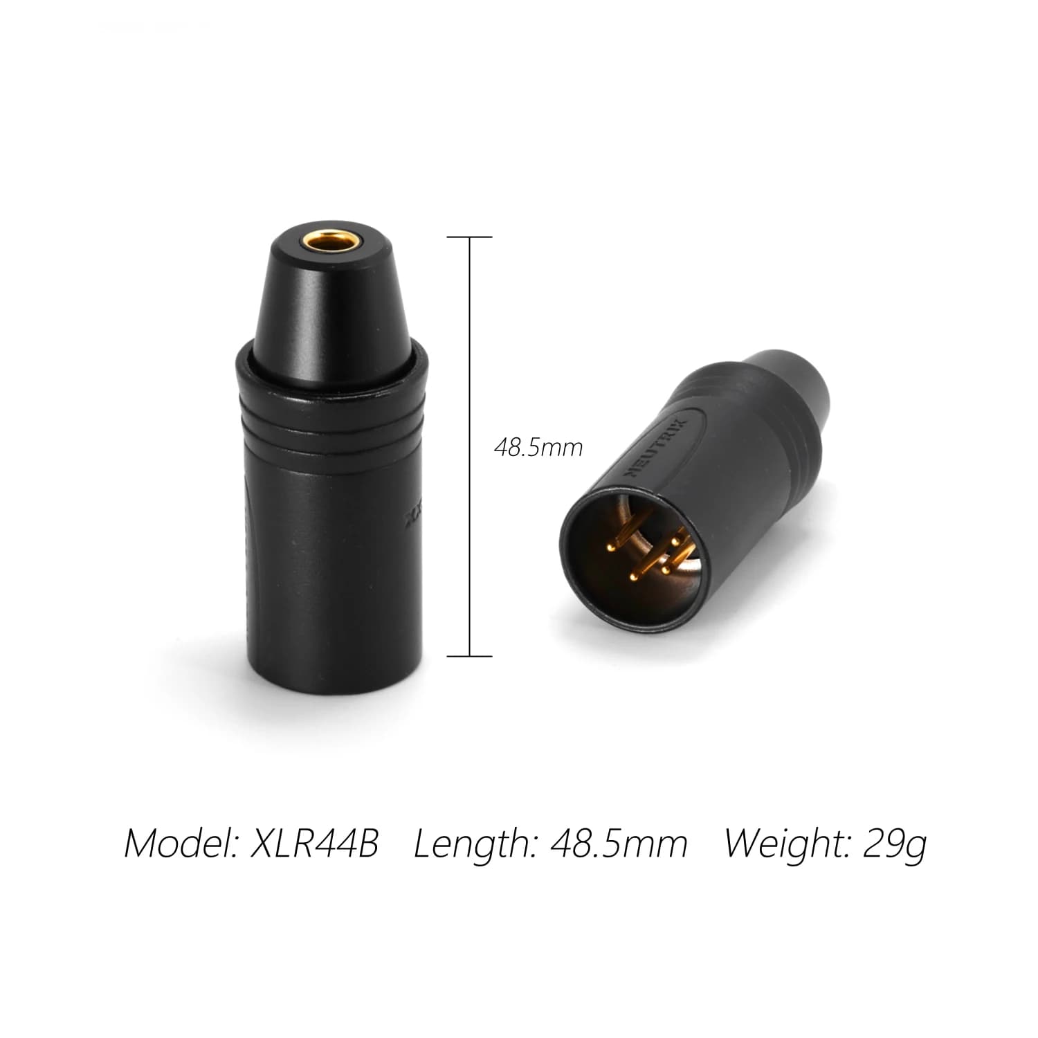 Adaptateur symétrique DDHIFI XLR44B XLR 4 broches à 4.4mm, appareils de bureau à appareils Audio ou 
