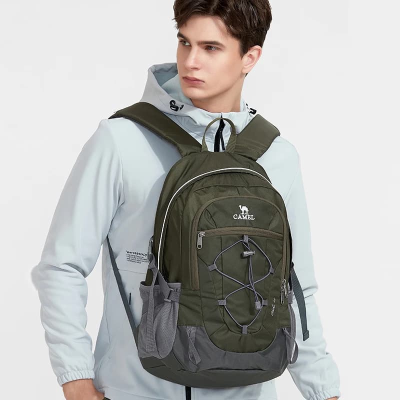 Sac à dos imperméable GOLDEN CAMEL 30L, sac à dos de montagne pour homme, sac d'école de loisirs pou