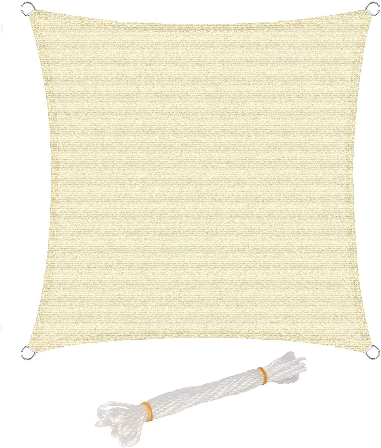 Abri solaire de protection UV, auvent rectangulaire, voile d'ombrage, protection solaire HDPE pour j