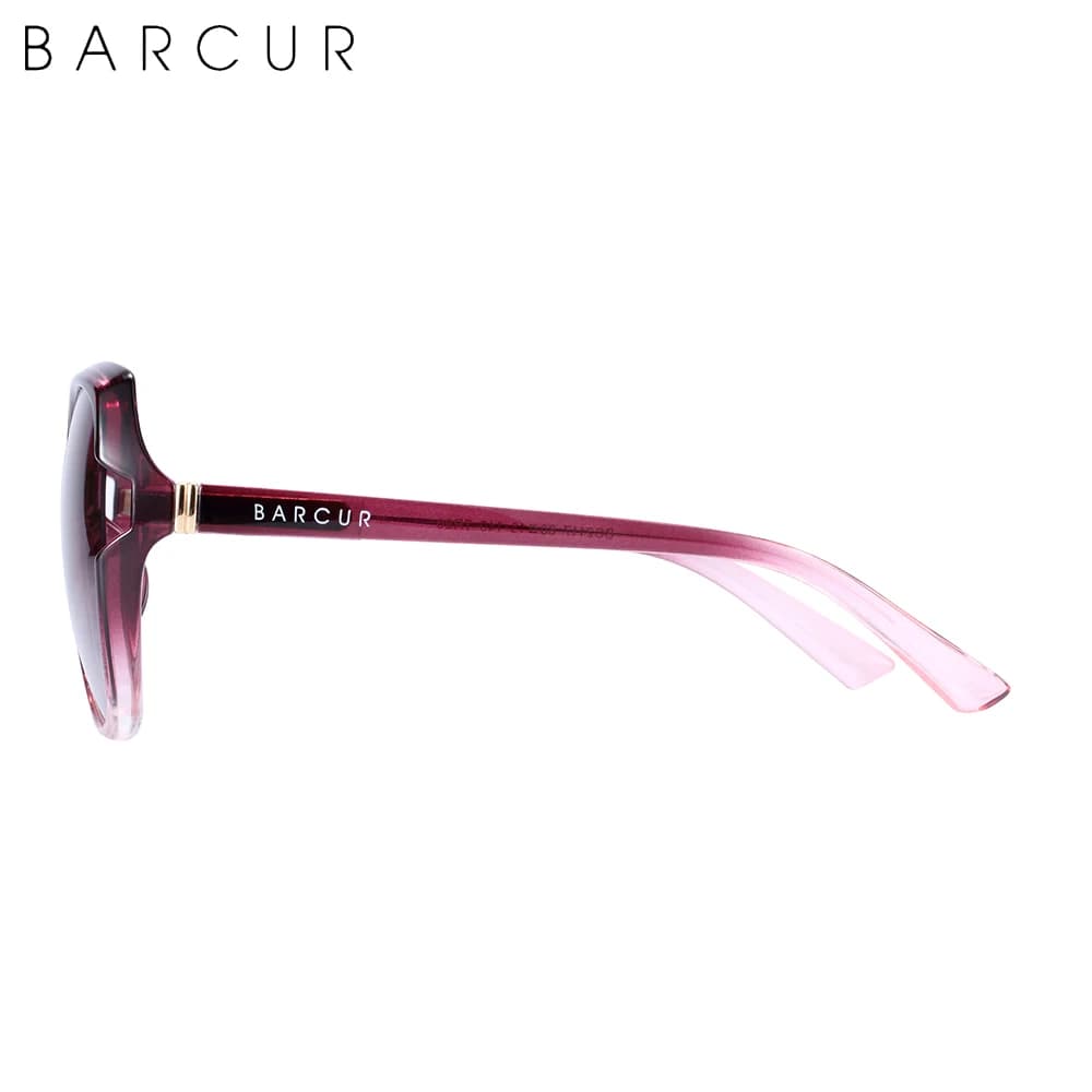 BARCUR – lunettes de soleil polarisées surdimensionnées pour femmes, verres dégradés pour dames, Pro