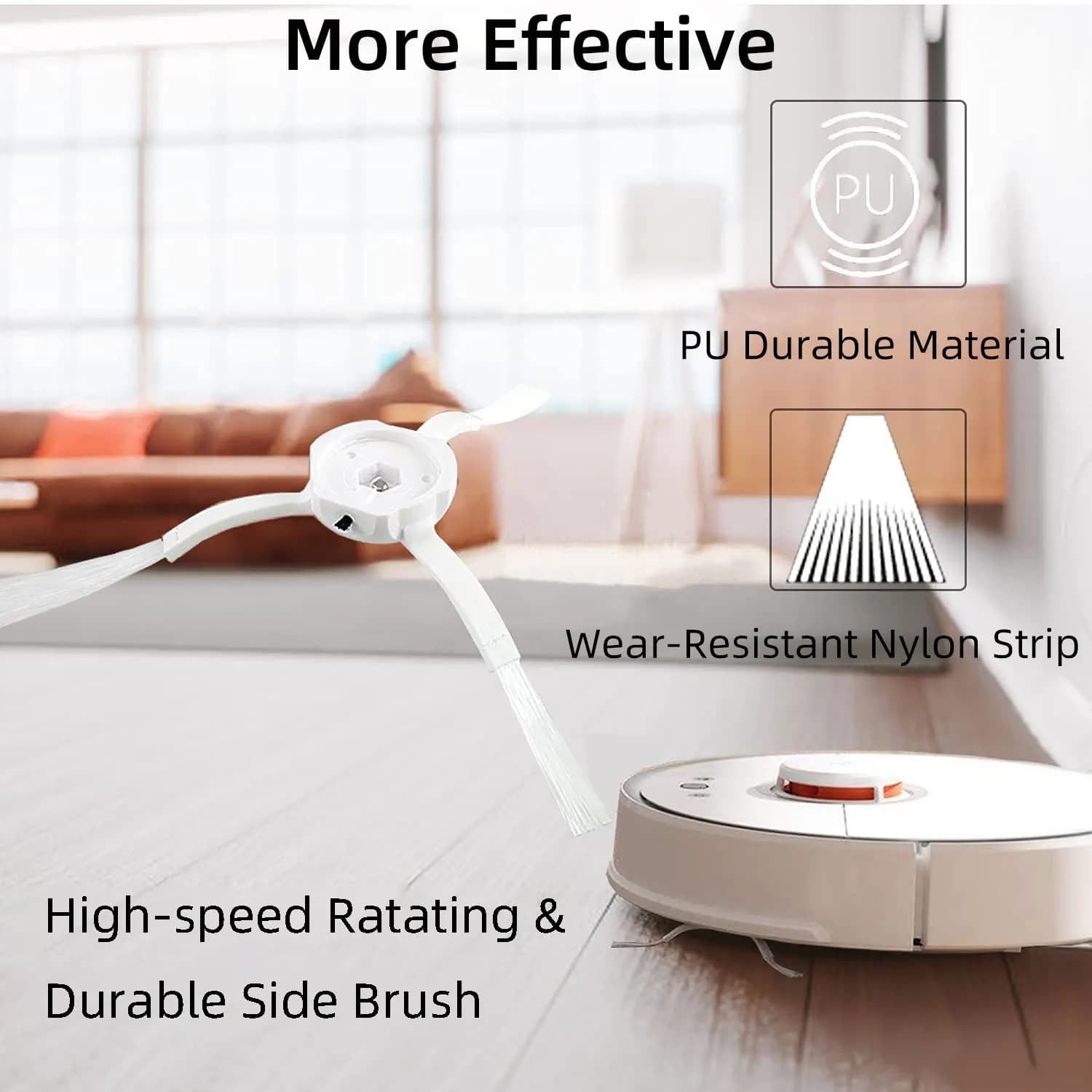 Compatible avec Xiaomi Mi Robot Vacuum Cleaner 1 / 1S SDJQR01RR SDJQR02RR Roborock E2 E3 E4 E5 S4 S4