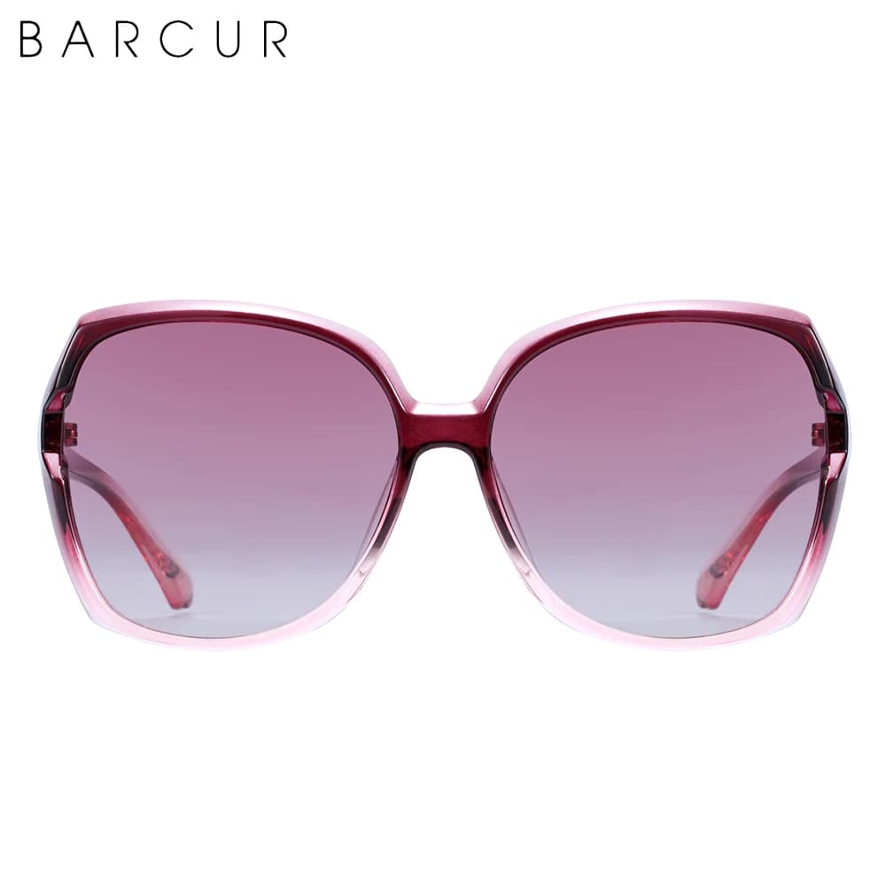 BARCUR – lunettes de soleil polarisées surdimensionnées pour femmes, verres dégradés pour dames, Pro