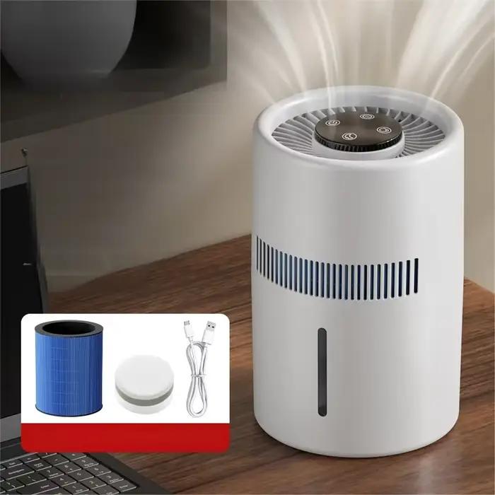 HOMEFISH Humidificateur purificateur d'air sans brouillard pour bureau à domicile, chambre et voitur