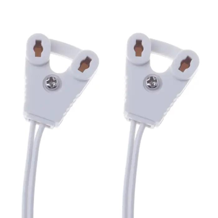 ZHMZH 4 pcs/lot support de lampe T8 boîte à lumière ligne lampes prise support de câble lumières fil