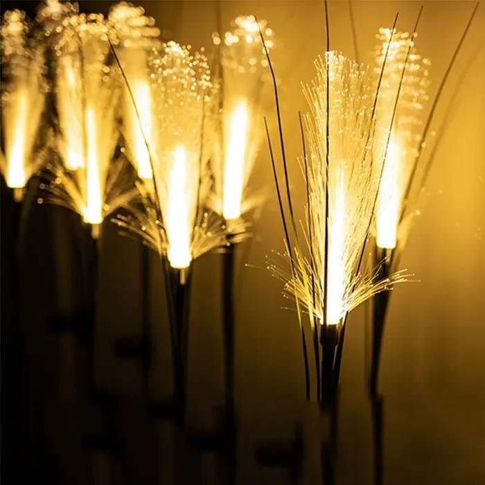 1-4 LED lampes de jardin solaires en plein air étanche Reed lumière lampe à énergie solaire cour de