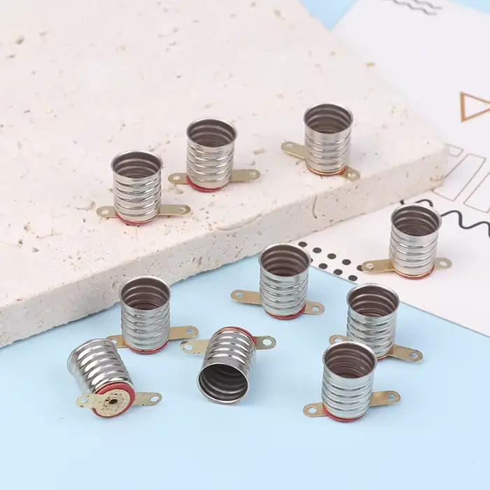 Ampoule de base de lampes en cuivre à vis E10, petite perle électrique, support de lampe, circuit d'