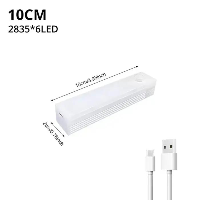 Capteur de mouvement veilleuses lampe à LED sans fil USB Rechargeable magnétique pour armoire chambr