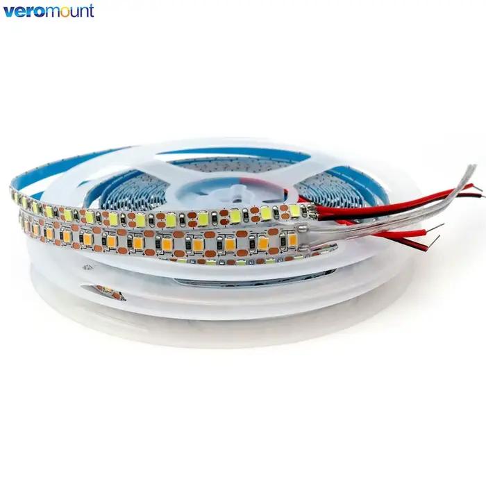 Bande LED 5m 5V DC 2835 60LED s/m 120LED s/m 1 LED par coupe bande Flexible 5mm 8mm PCB IP20 pas d'é
