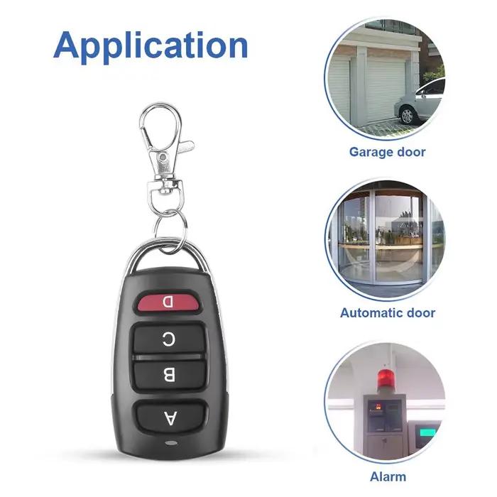 10/5 pièces sans fil RF 433mhz télécommande copie Code porte de Garage porte duplicateur 433 Mhz clé